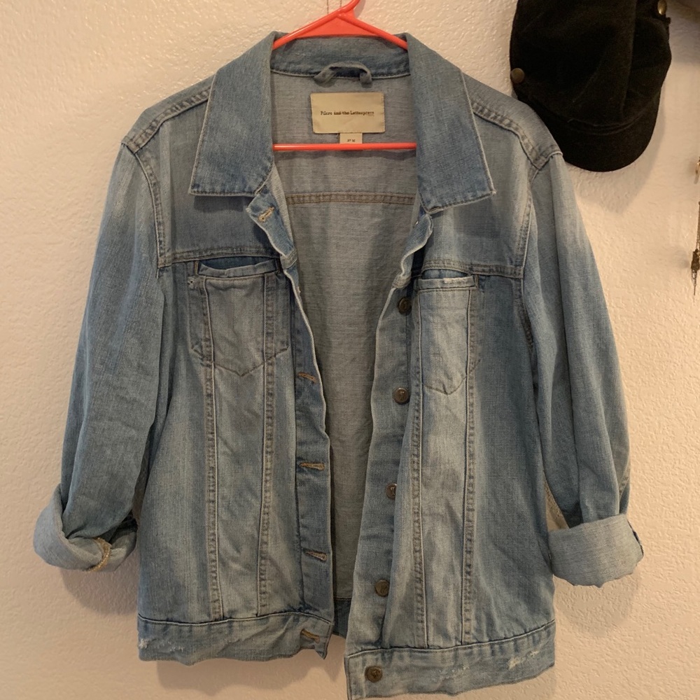 Anthropologie denim jacket.